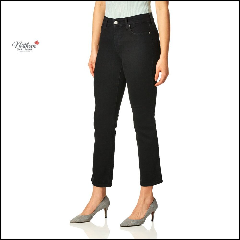 Petite Straight Leg Jeans with Five Pockets, Short Length
